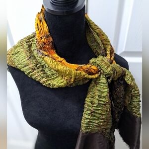 Asian Eye 100% Silk Scarf 18"×60"